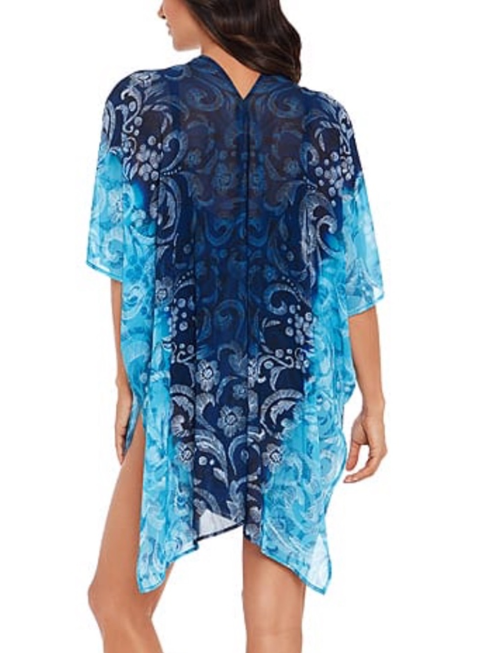 Miraclesuit O/S Aquamarine Green Beach Wrap Swimsuit Caftan Coverup Vacation